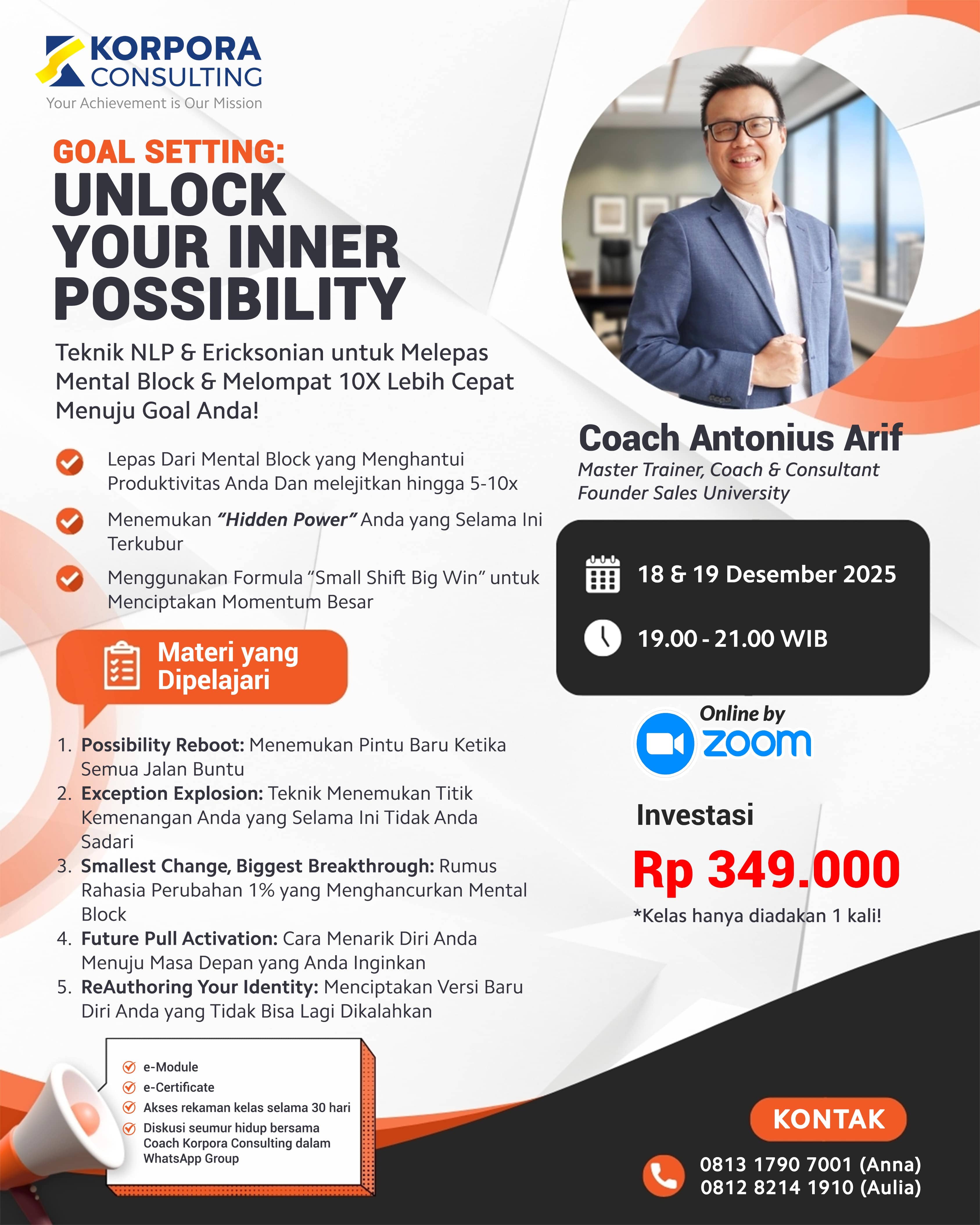GOAL SETTING : UNLOCK YOUR INNER POSSIBILITY